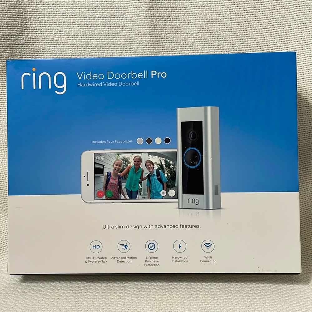 ring Video Doorbell Pro - Hardwired Video Doorbell NIB
